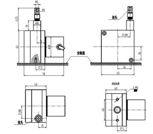 回弹式拉绳传感器